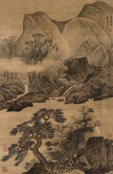 Hanging Scroll Oil Painting by Lan Ying