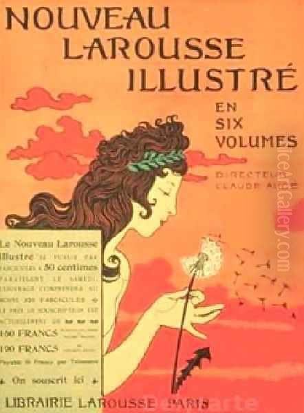 Nouveau Larousse Oil Painting by Eugene Grasset