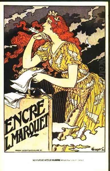 Encre Lmarquet Oil Painting by Eugene Grasset