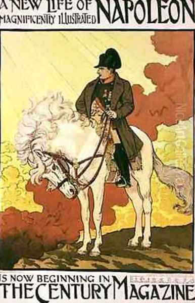 Reproduction of a poster advertising A New Life of Napoleon Oil Painting by Eugene Grasset