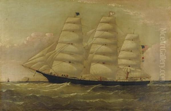 The American Ship 
Oracle Oil Painting by William Howard Yorke