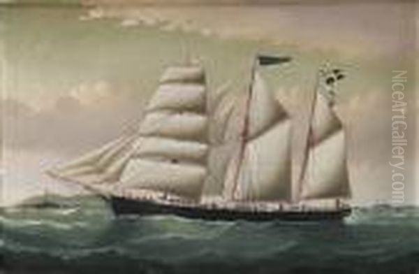 Capten Amandus Olsson Fiskebackskil Oil Painting by William Howard Yorke