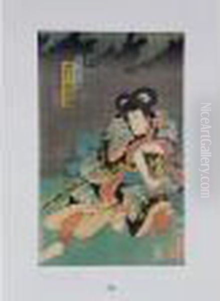 Samurai Retroussant Une Manche Oil Painting by Utagawa Yoshitora