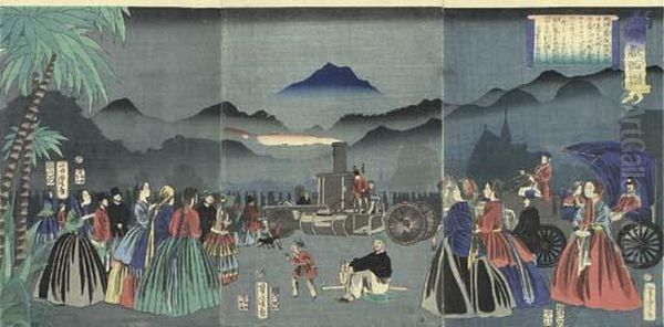 Furansukoku (france) Oil Painting by Utagawa Yoshitora