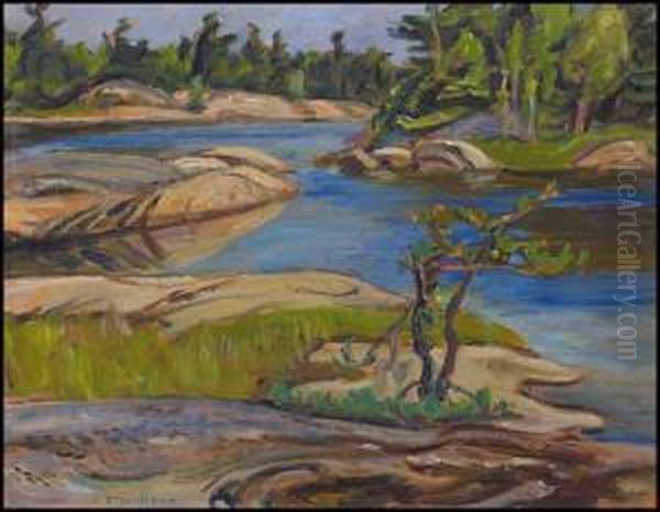 Near Go Home Bay Oil Painting by Alexander Young