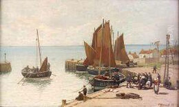 Unloading The Catch, Largo Oil Painting by Alexander Young