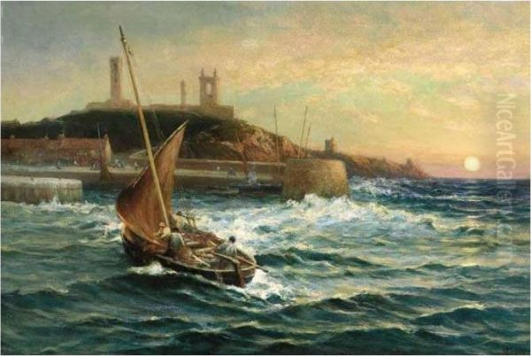 Homeward Bound, Montrose Harbour Oil Painting by Alexander Young