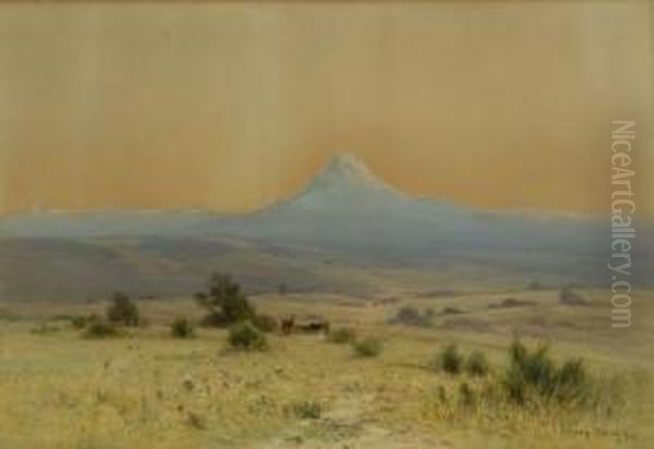 Morning On Cook's Peak, New Mexico Oil Painting by Harvey Otis Young