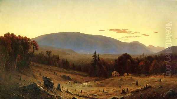 Hunter Mountain, Twilight Oil Painting by Sanford Robinson Gifford