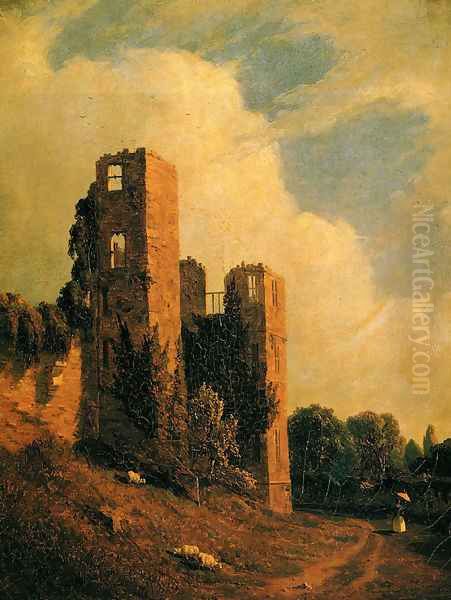 Kenilworth Castle Oil Painting by Sanford Robinson Gifford