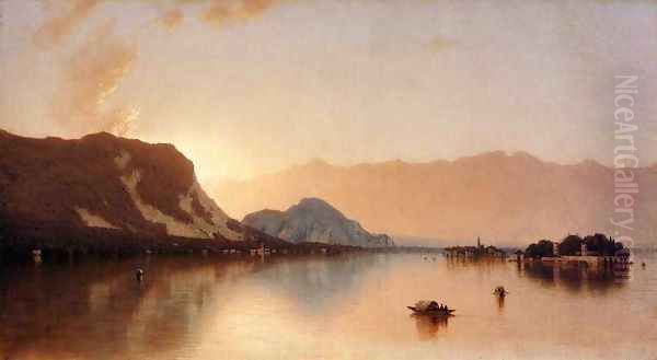 Isola Bella In Lago Maggiore Oil Painting by Sanford Robinson Gifford