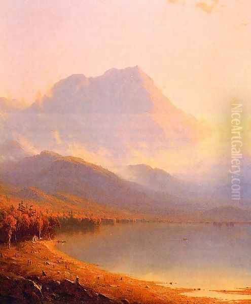 Morning In The Adirondacks Oil Painting by Sanford Robinson Gifford