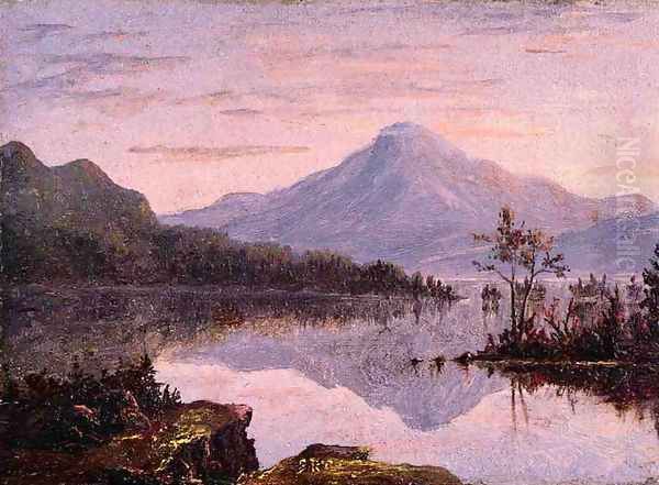 Toung Mountain, Lake George Oil Painting by Sanford Robinson Gifford