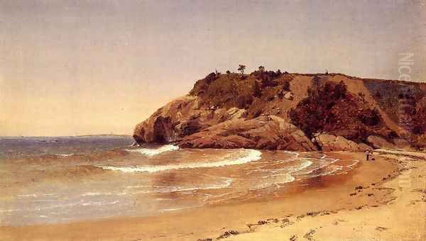 Manchester Beach Oil Painting by Sanford Robinson Gifford