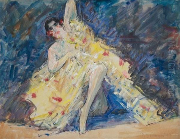 Bailarina Oil Painting by Pere Ysern Y Alie