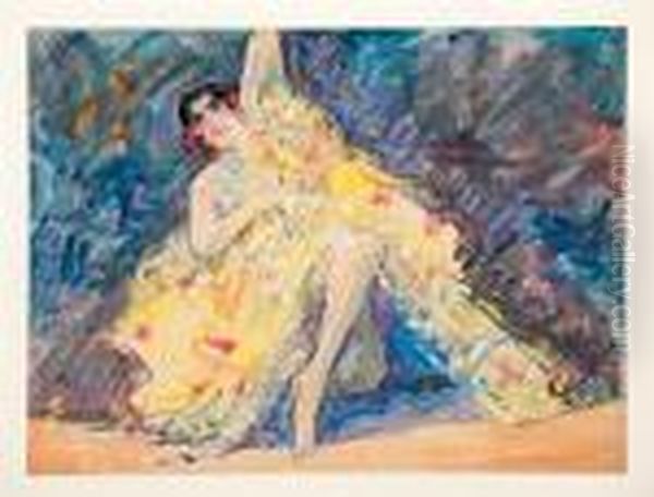 Una Bailarina Oil Painting by Pere Ysern Y Alie