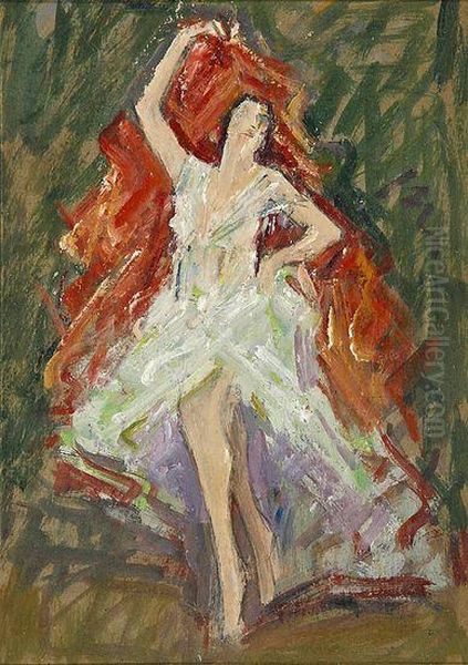 Bailarina Oil Painting by Pere Ysern Y Alie