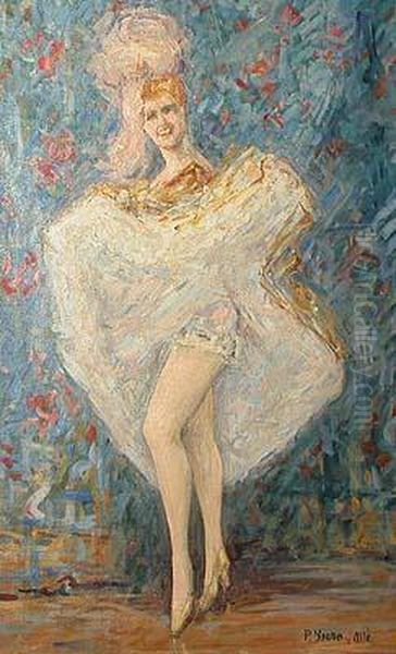 Bailarina De Can-can. Oil Painting by Pere Ysern Y Alie