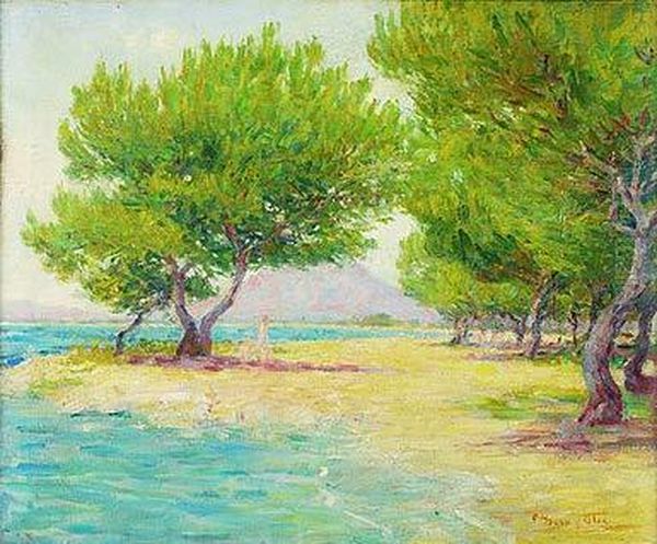 Paisaje Mallorquin Oil Painting by Pere Ysern Y Alie