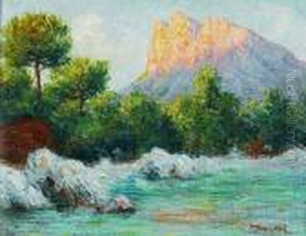 Paisaje Mallorquin Oil Painting by Pere Ysern Y Alie