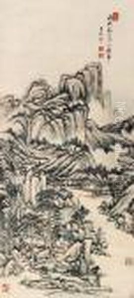 Wang Yuanqilandscape Oil Painting by Wang Yuanqi