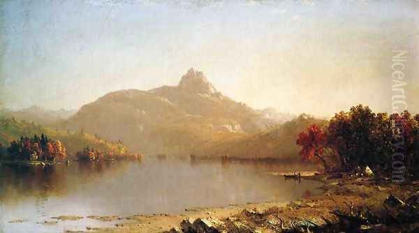 An October Afternoon Oil Painting by Sanford Robinson Gifford