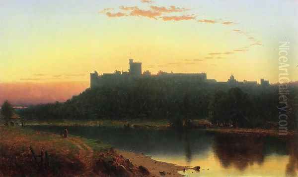 Windsor Castle Oil Painting by Sanford Robinson Gifford