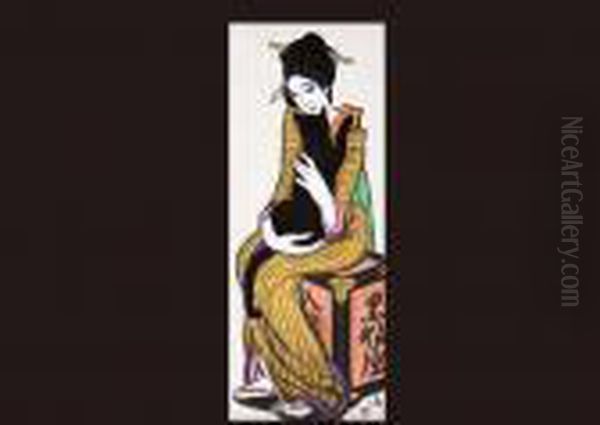 Kurofuneya (version Matsunaga) Oil Painting by Takehisa Yumeji