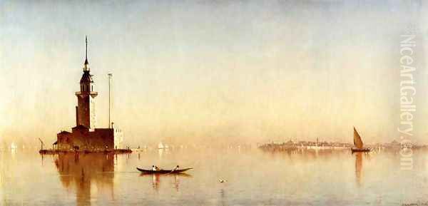 Leander's Tower on the Bosphorus Oil Painting by Sanford Robinson Gifford