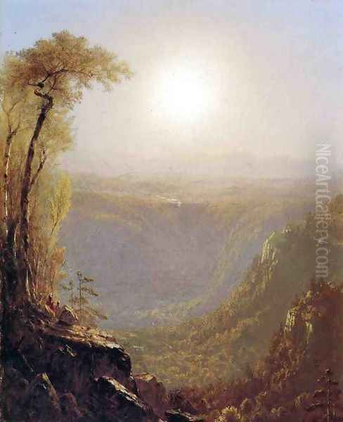 Kauterskill Clive, in the Catskills Oil Painting by Sanford Robinson Gifford