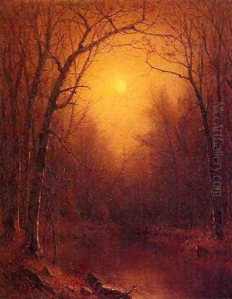 Indian Summer in the Bronx Oil Painting by Sanford Robinson Gifford