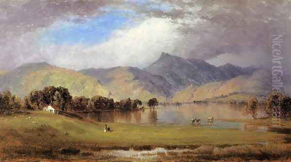 Derwentwater Oil Painting by Sanford Robinson Gifford