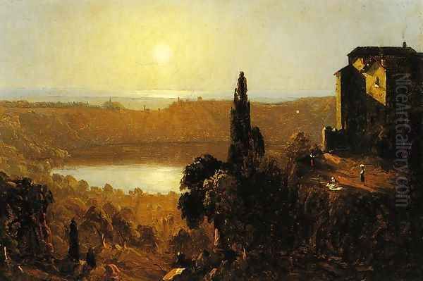 Lake Nemi Oil Painting by Sanford Robinson Gifford