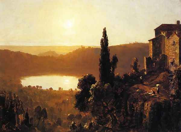 Lake Nemi I Oil Painting by Sanford Robinson Gifford