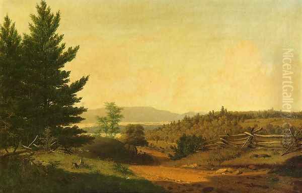 Hudson Valley Idyll Oil Painting by Sanford Robinson Gifford