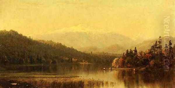 Sunset in the White Mountains Oil Painting by Sanford Robinson Gifford