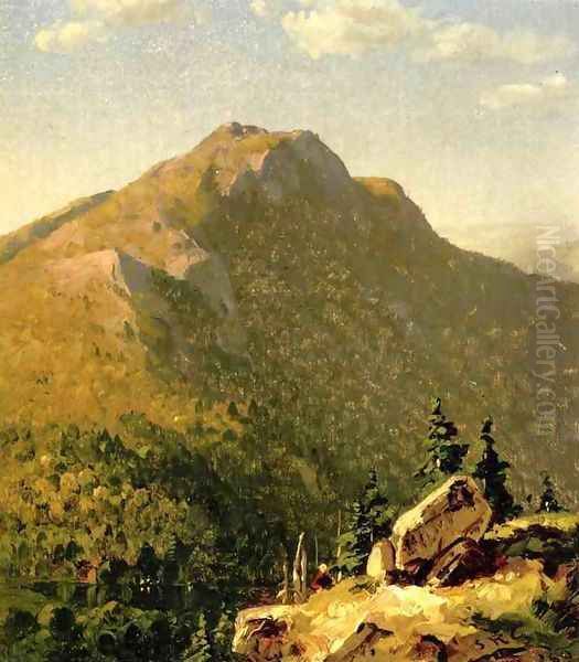 View of Catskills Oil Painting by Sanford Robinson Gifford