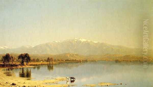 Early October in the White Mountains Oil Painting by Sanford Robinson Gifford