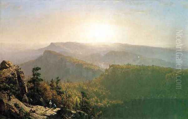 The Shawangunk Mountains Oil Painting by Sanford Robinson Gifford