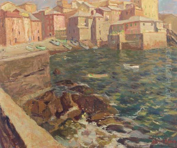 Genova Oil Painting by Luigi Zago