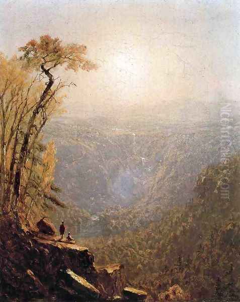 Kauterskill Clive, in the Catskills I Oil Painting by Sanford Robinson Gifford