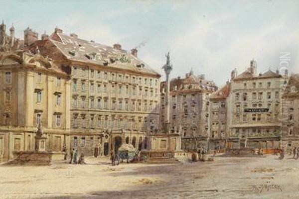 Wien Oil Painting by Karl Wenzel Zajicek