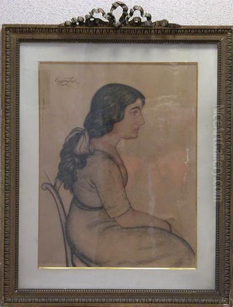 Femme Assise De Profil Oil Painting by Eugene Zak