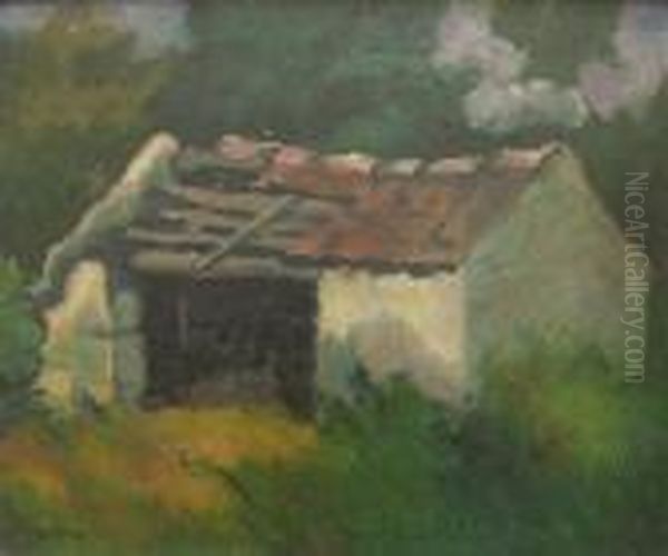 Chata Oil Painting by Eugene Zak