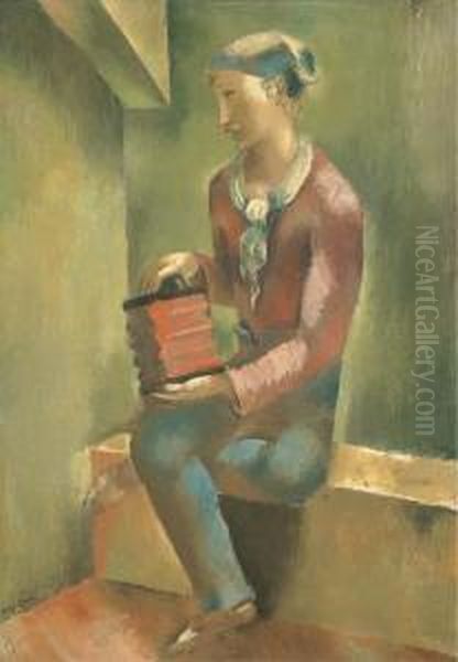 Un Concertina Oil Painting by Eugene Zak