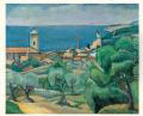 Paysage De L'estaque Oil Painting by Eugene Zak