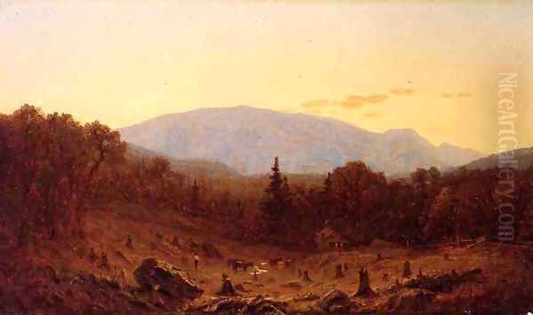 Twilight on Hunter Mountain 1867 Oil Painting by Sanford Robinson Gifford