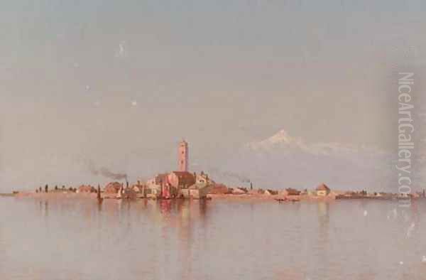 Near Venice Oil Painting by Sanford Robinson Gifford