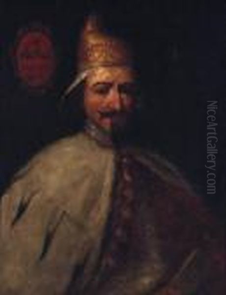 Portrait Of Doge Bertuccio Valier Oil Painting by Antonio Zanchi