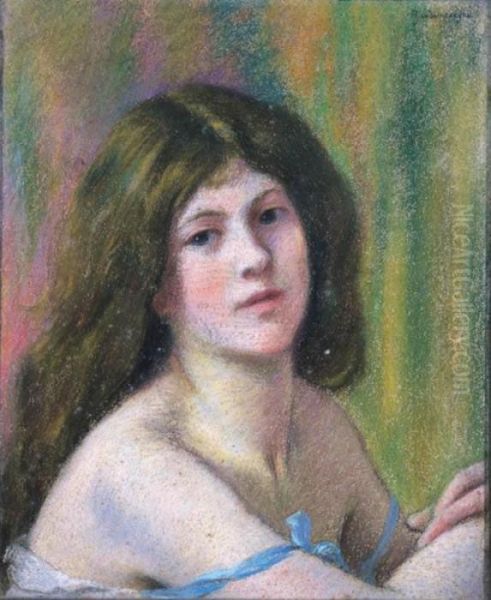 Lucie Oil Painting by Federigo Zandomeneghi